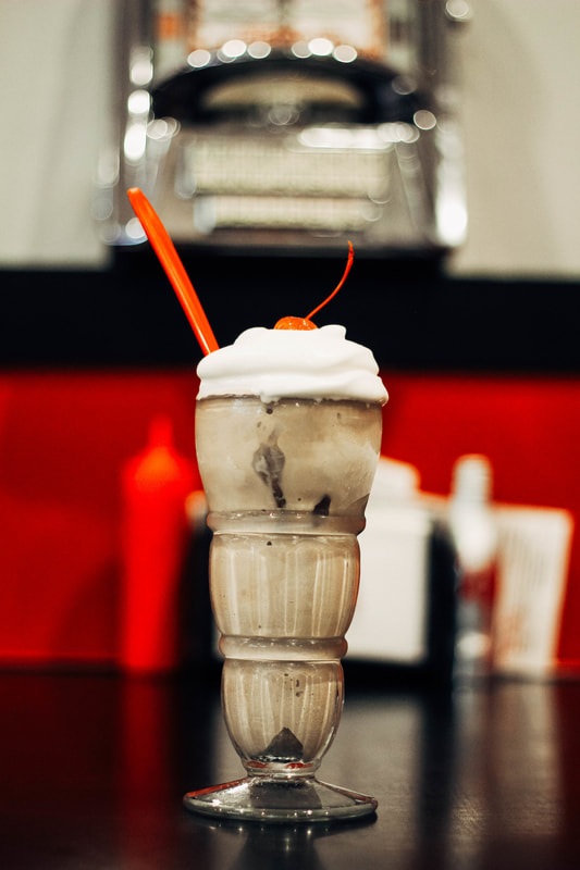 Peach City serves handmade milkshakes with homemade ice cream. 
